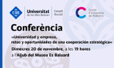 Conferencia: Universidad y empresa, retos y oportunidades de una cooperacin estratgica